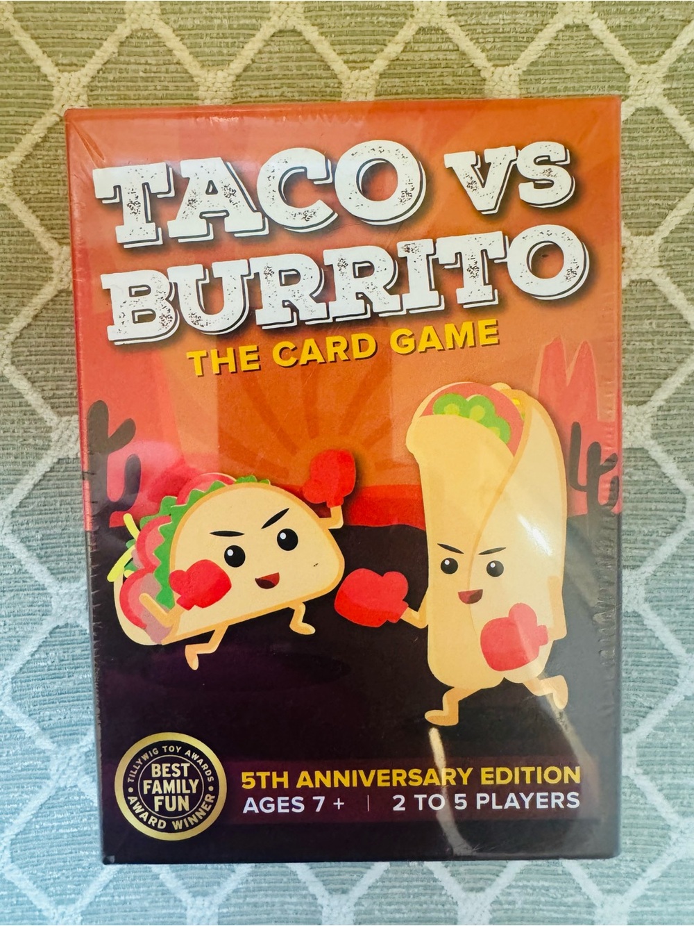 NWT Taco vs Burrito Card Game - Fun Older Kids or Family Game